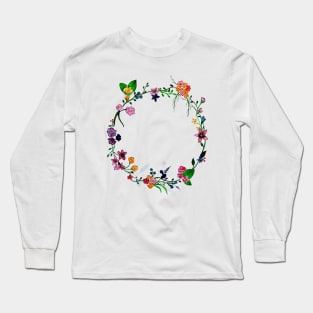 Floral Wreath Long Sleeve T-Shirt